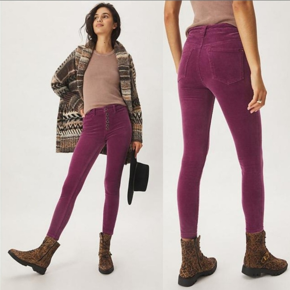 Pilcro Magenta Skinny Pants